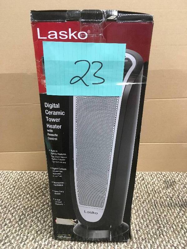 lot 23 image: Lasko Digital Ceramic Heater with Remote Control. in working conditions