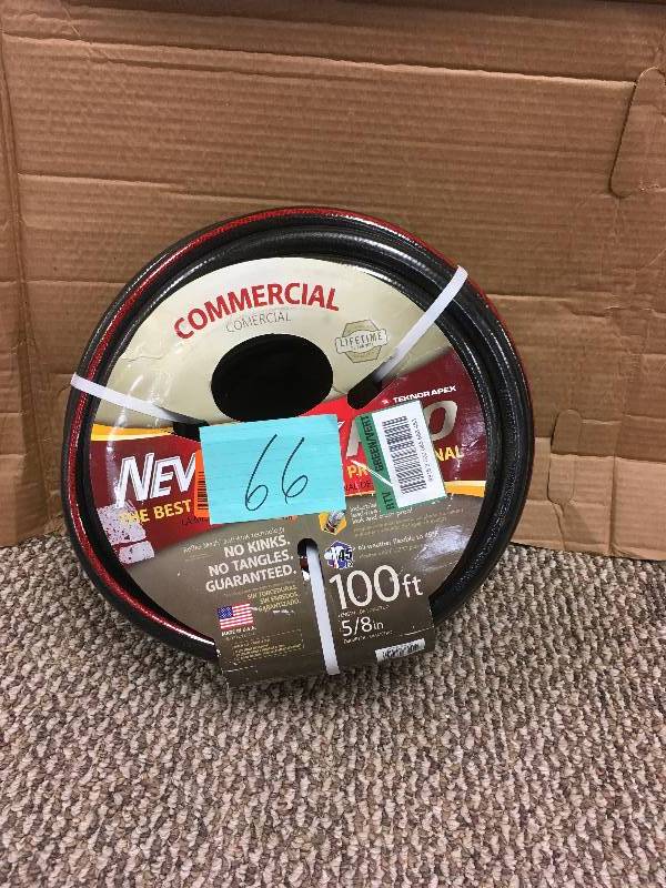 lot 66 image: Neverkink PRO 100-Foot BlackRed Hose. New Open Box