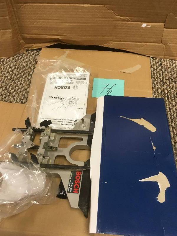 lot 76 image: Bosch-Deluxe Router Guide. New Open Box