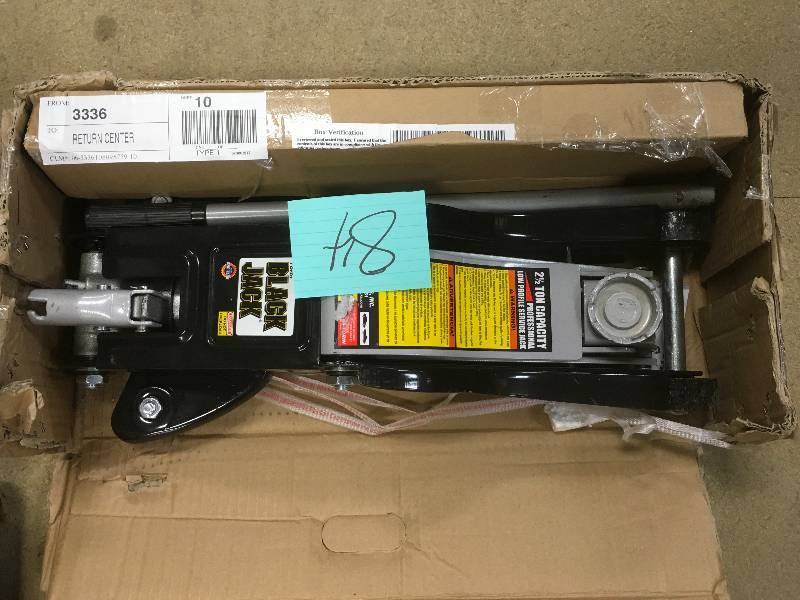 lot 84 image: Black Jack 2 12 Ton Floor Jack.  Open Box