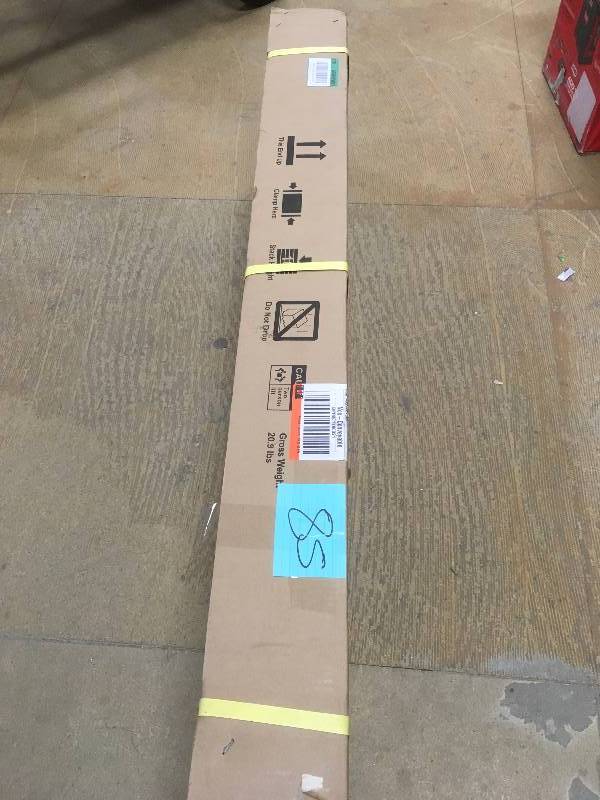 lot 85 image: Husky 52 in. Pegboard Back Wall for Tool Cabinet, Black. New Open Box