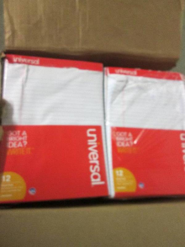 1 case of universal 12 ruled pads 5...