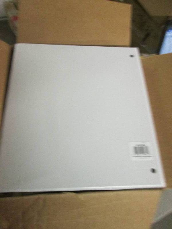 12 white 3-ring binders 1 new ...