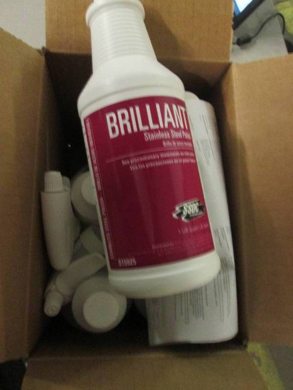 1 case of brilliant stainless steel...