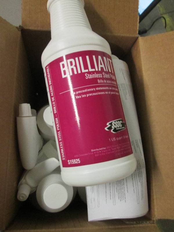 1 case of brilliant stainless steel...