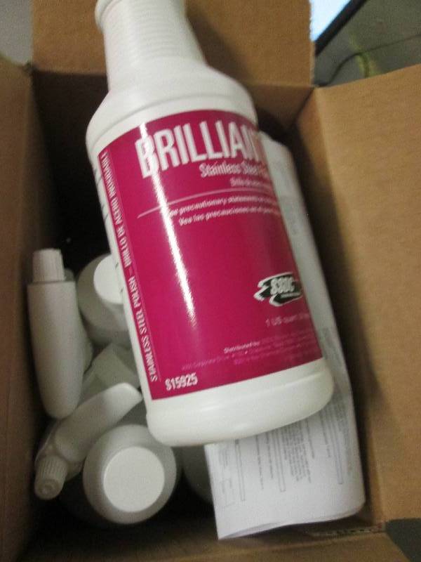 1 case of brilliant stainless steel...