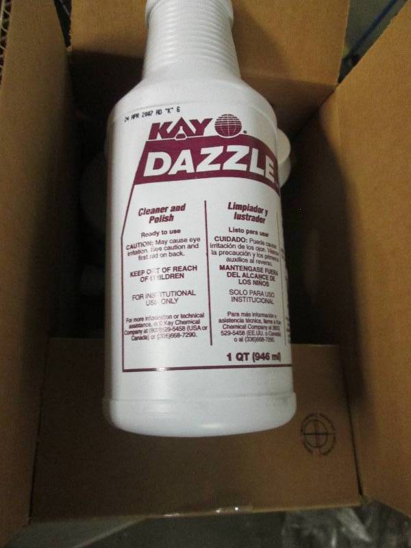 1 case of dazzle cleaner and polish...