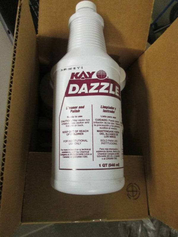 1 case of dazzle cleaner and polish...