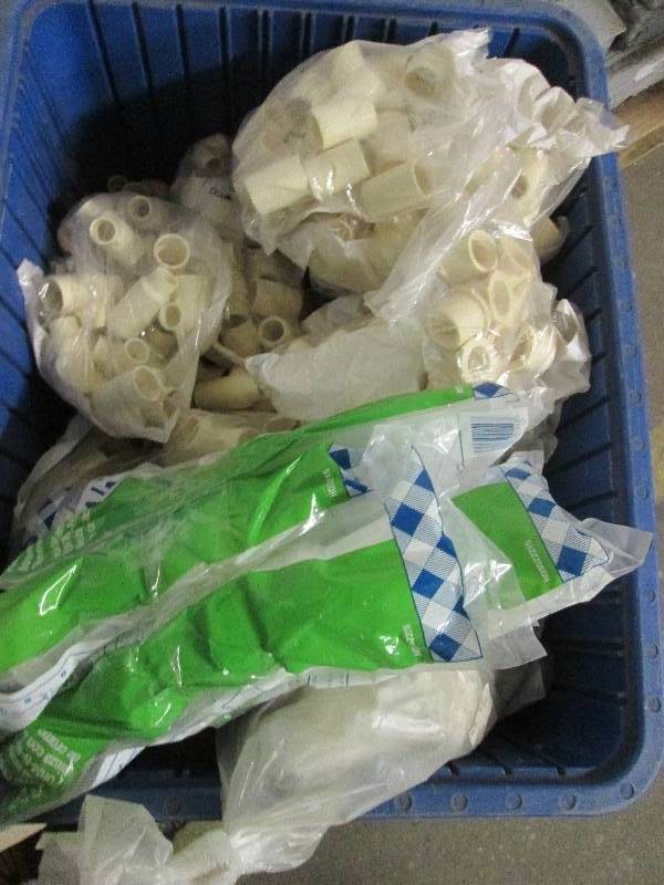 big lot of  pvc elbows, ts and co...