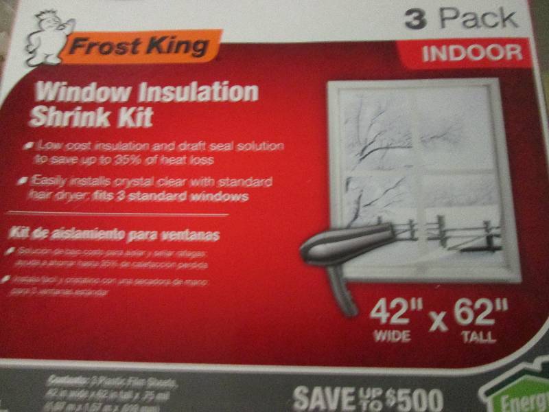 4 new frost king window kits and 1 ...