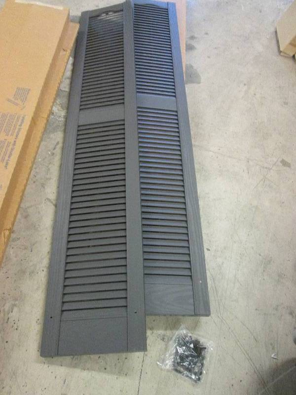 4 packages of 2 new 12 x72 louver...