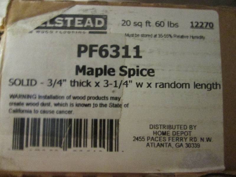 2 packages of millstead pf6311 mapl...