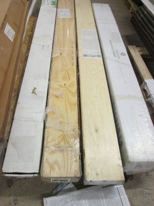 1 pallet of misc wood flooring and ...