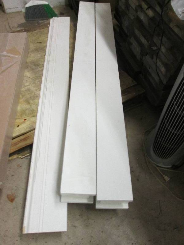 2 white shelves both 72 long ...