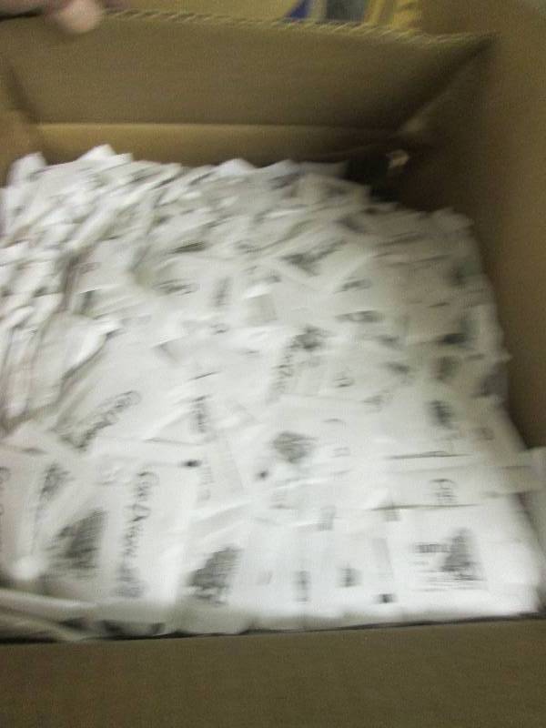 box of sugar packets ...
