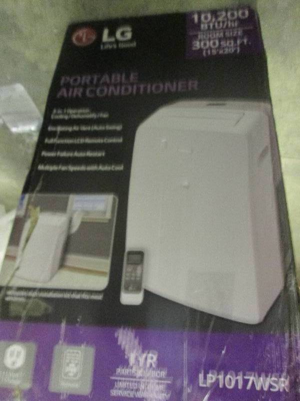 LG 10,200 btu portable aircondition...