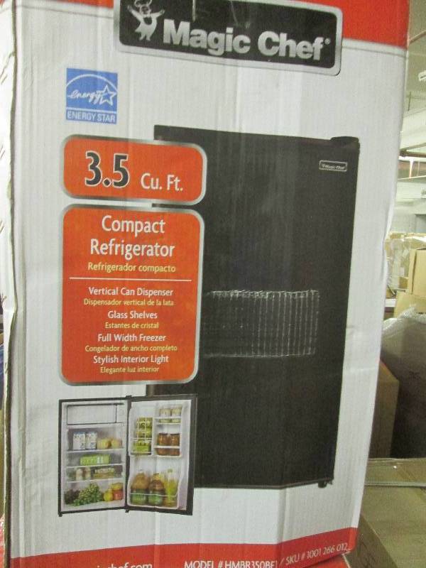 3.5 cuft compact refrigerator teste...