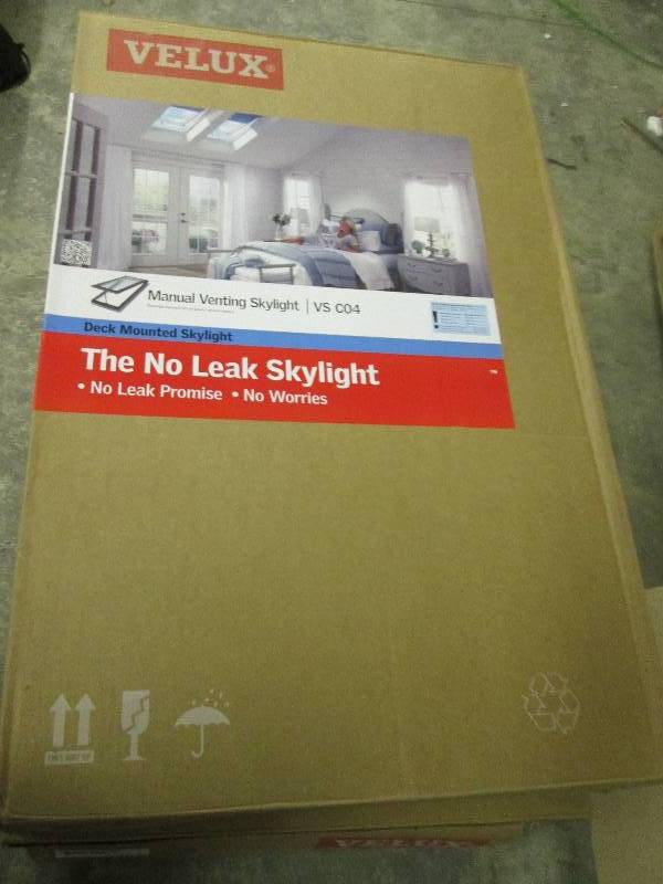Velux manual venting skylight deck ...