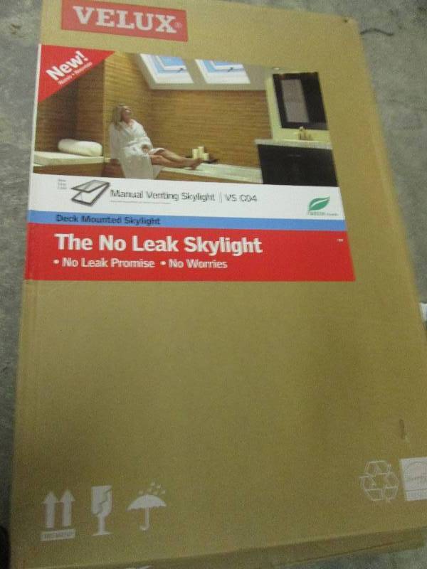 Velux manual venting skylight deck ...