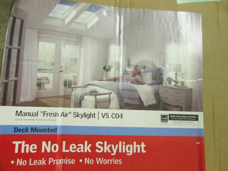 Velux manual venting skylight deck ...