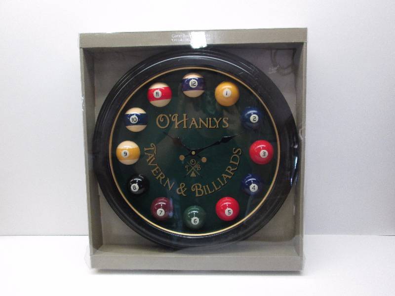 NEW OHanleys Billards Wall Clock