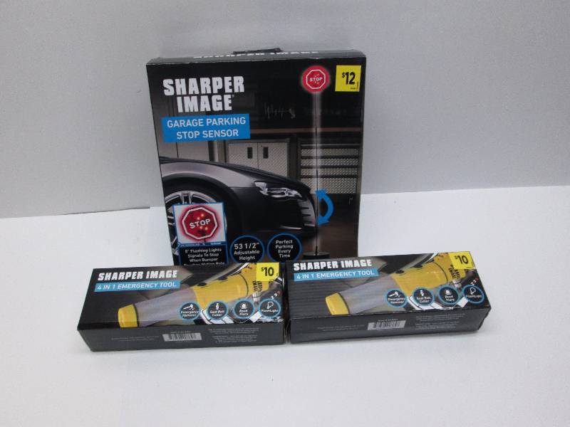 Sharper Image Garage parking sign and Emergancy tool LOT