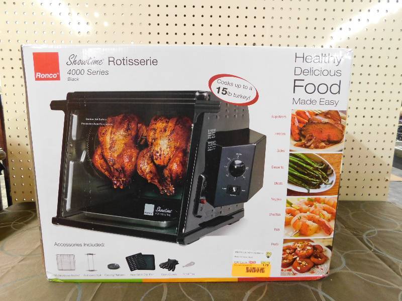 lot 179 image: Ronco Rotisserie- Black, MSRP $149.99