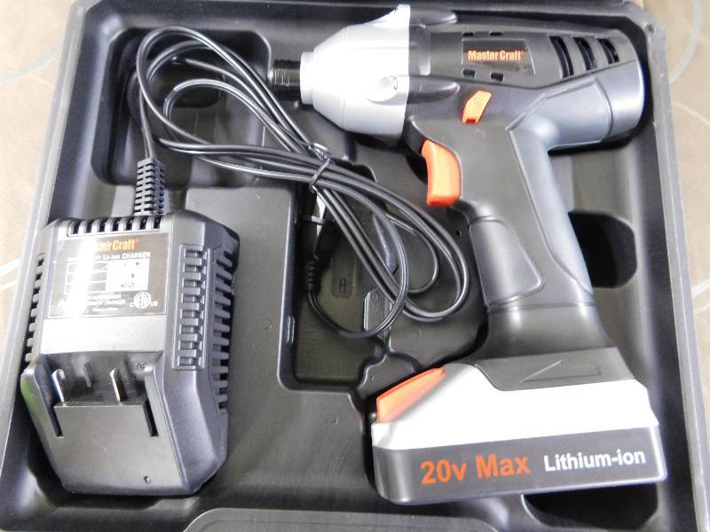 lot 186 image: Master Craft Li-ion 20V Max Impact Driver, MSRP $88.39