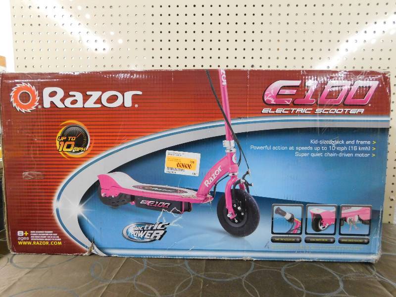 lot 191 image: Razor E100 Electric Scooter- Pink