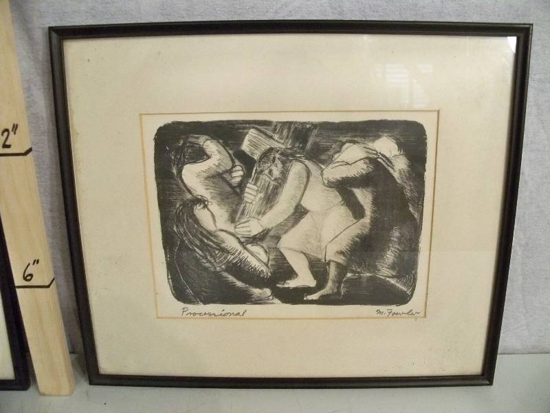 lot 10 image: M. Fowler Drawings
