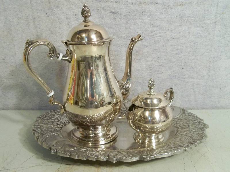 lot 58 image: Silver Tea Set