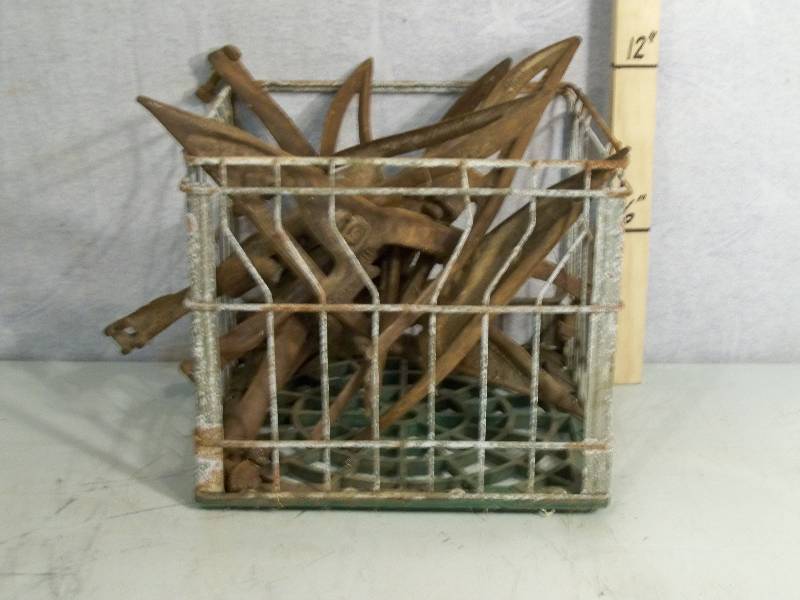 lot 77 image: Milk Crate & Old Parts