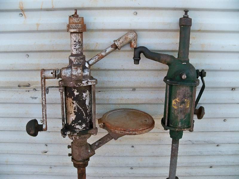 lot 97 image: Old Barrel Pumps