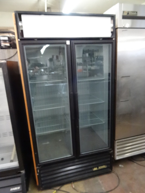 lot 5 image: Ture Double Door Glass Freezer