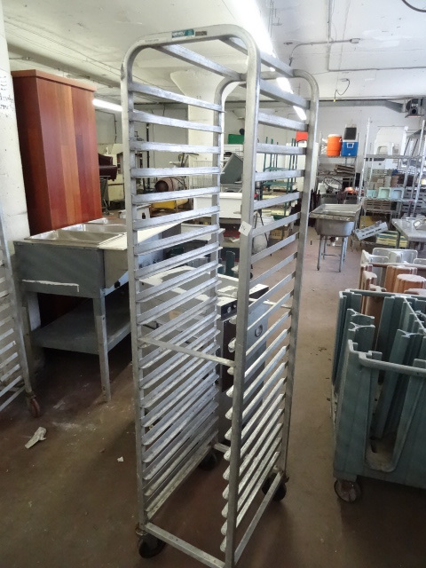 lot 14 image: Winholt 13 Wide Aluminum Pan Rack
