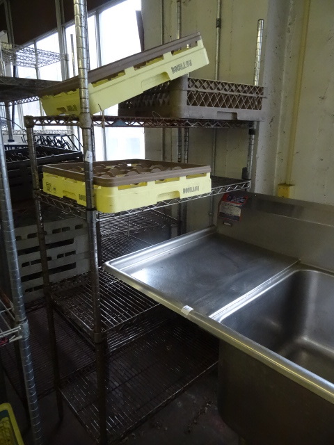 lot 29 image: NSF Wire Shelving Unit Eagle Brand 35 X 18 X 74 Rusty Shelves