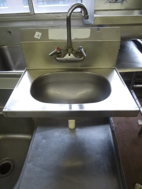lot 37 image: Wall Mount Hand Wash Sink 19 NSF