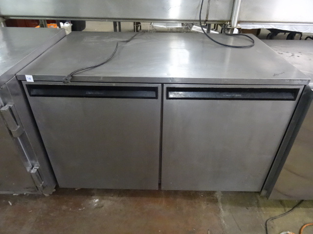 lot 70 image: Delfield Under Counter 2 Door Fridge
