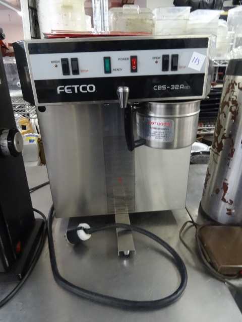 lot 113 image: Fetco Double Coffee Maker