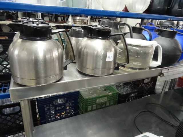 lot 117 image: Large Variety Of Coffee Pots