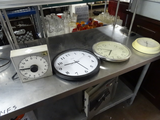 lot 118 image: 3 Wall Clocks, Electric Timer