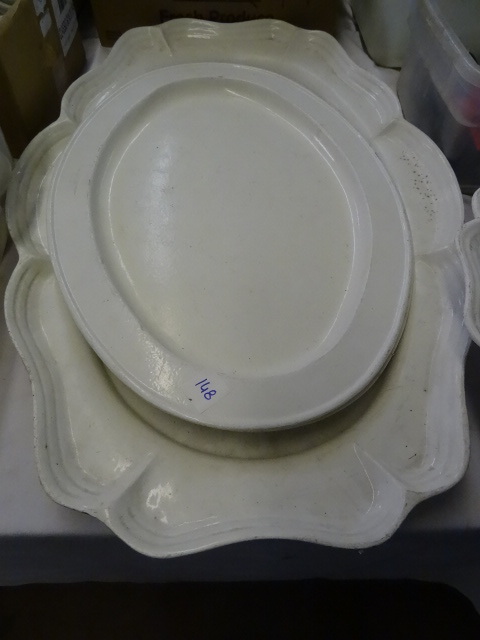 lot 148 image: Aluminum Coated Platters, Qty 3