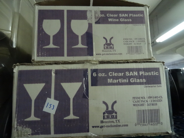 lot 153 image: 20 Plastic Wine Glasses,