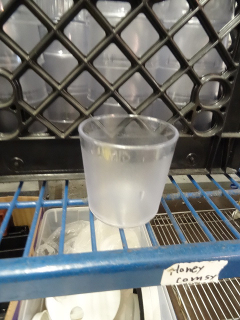 lot 167 image: Small Plastic JuiceMilk Glasses