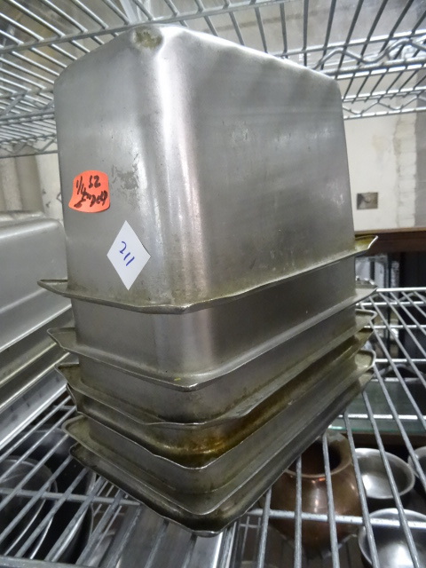 lot 211 image: 14 Size Pans 6 Deep