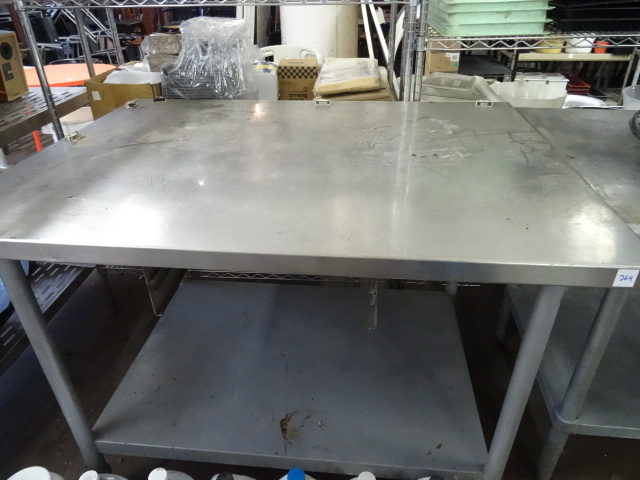 lot 269 image: Stainless table.