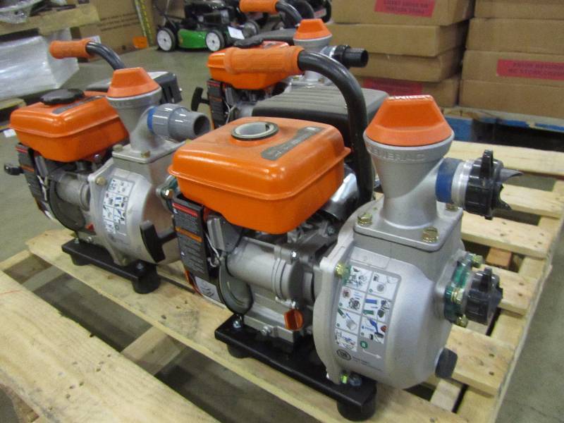 lot 15 image: Generac 3 HP 1.5 in. Gas Powered Clean Water Pump. Quantity of 3