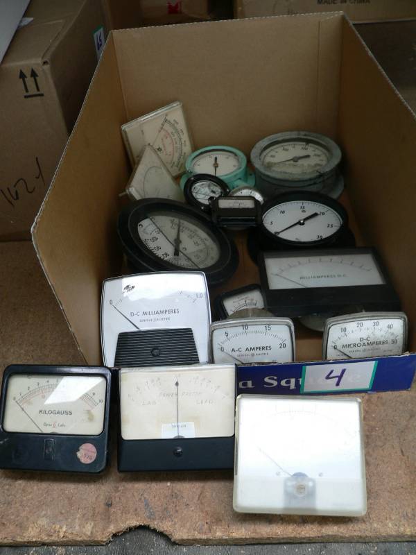 Lot of vintage meters and gauges...