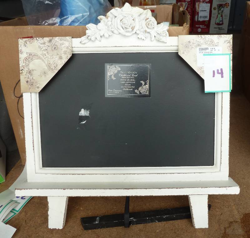 new chalkboard message board, antiq...