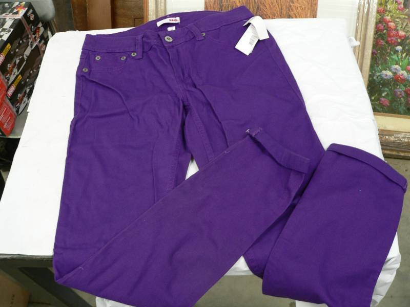 Two pair of Junior size 3 purple pa...
